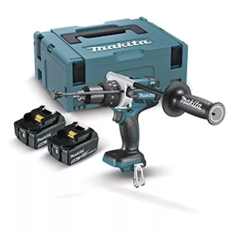Berbequim Makita DHP458RTJ 2000 rpm preto, azul