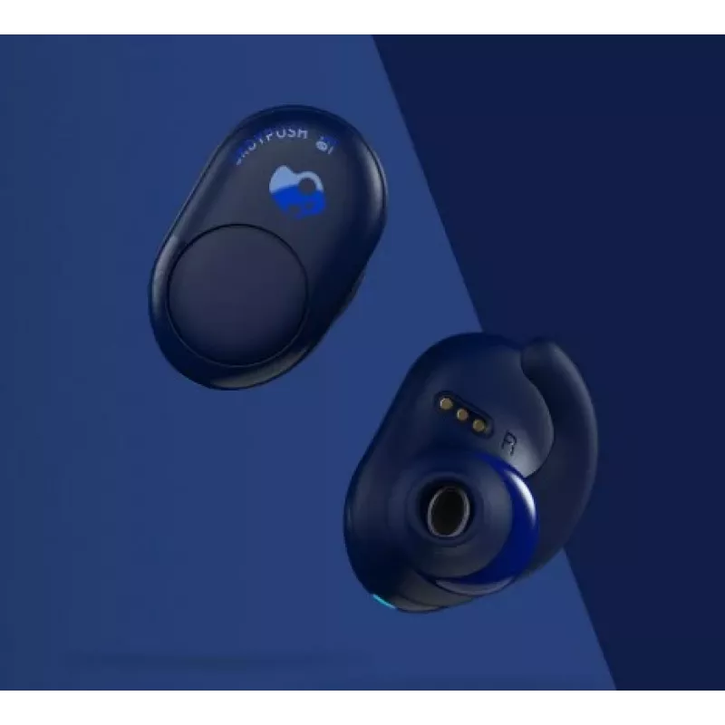 Skullcandy Push S2BBW Auscultadores intra-auriculares sem fios (Azul índigo)