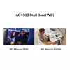 Mercusys MA30H adaptador Wi-Fi USB AC1300 High Gain de banda dupla, preto