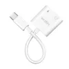 Adaptador de áudio USB-C LogiLink USB-C/M para 2x USB-C/F 60W PD branco