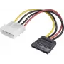 Adaptador de fonte de alimentação Renkforce RF-4174632 1× IDE 4 pinos para 1× SATA 15 pinos cabo 0,15 m