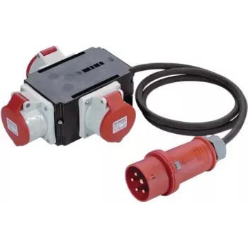 Bachmann H07RN-F5G - distribuidor de energia - IEC 60309 16A para IEC 60309 16A - AC 230/400 V - 16 A - 2,0 m - para exterior (349.035)