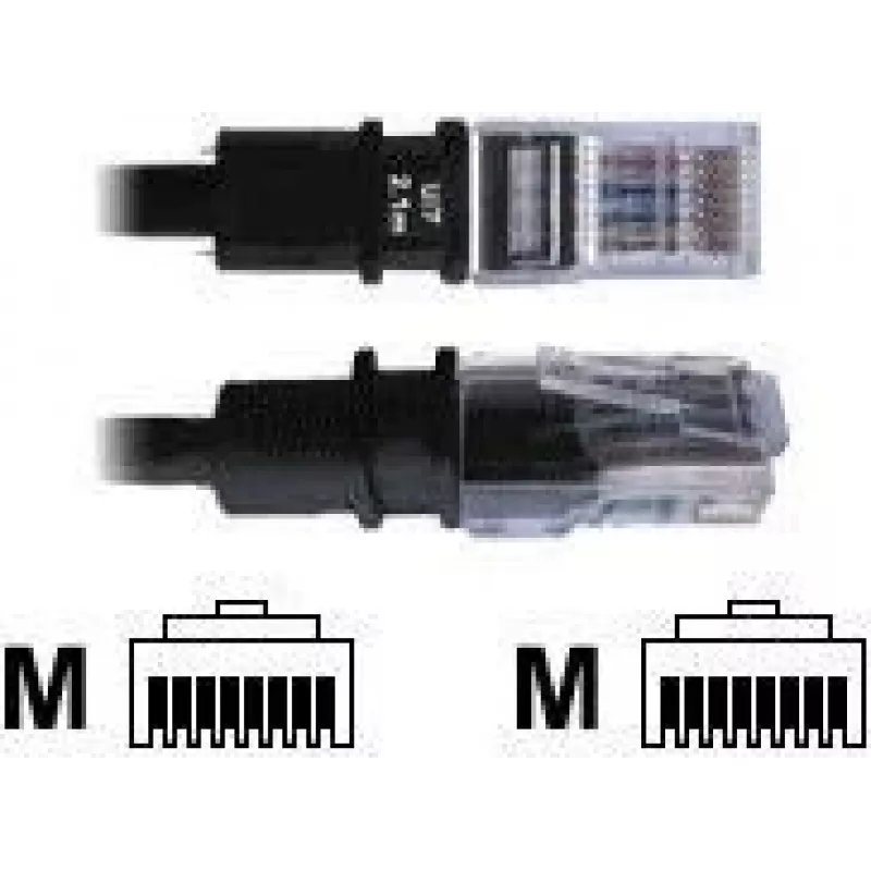 Cabo de rede Patchsee Cat5e FTP 1,2 m, preto