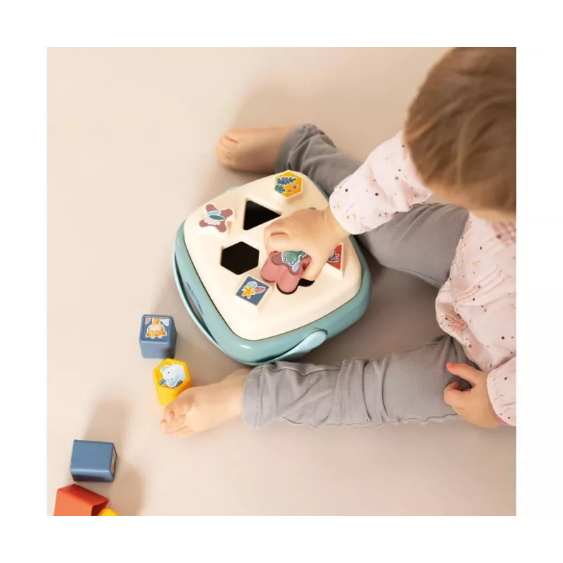 Cesto de encaixe de formas SMOBY 7600140323 com formas coloridas, brinquedo educativo para crianças pequenas