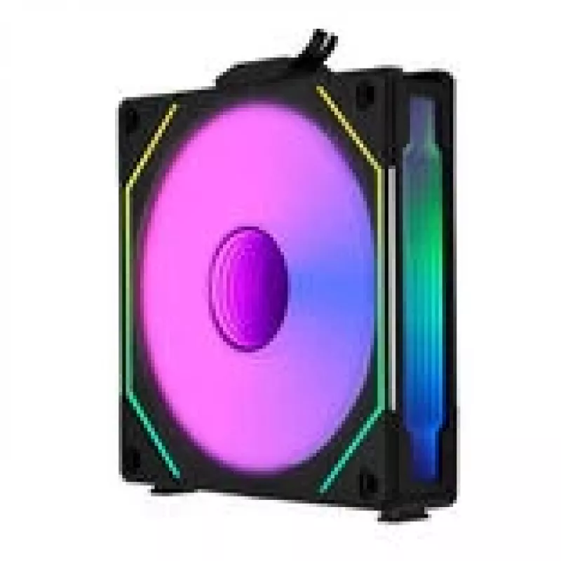 Ventoinha de caixa Lian Li UNI FAN SL-INF 120 ARGB PWM 120 mm, controlo PWM, iluminação ARGB