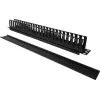 Caixa de cabos Alantec PK008 Organizador de parede 1U preto Metal/Plástico