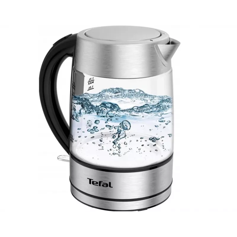 Tefal KI772D chaleira elétrica 1,7 l 2400 W aço inoxidável, transparente