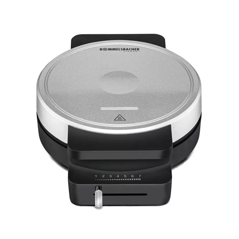 ROMMELSBACHER WA 850, 1 waffle(s), redondo, formato coração, preto, prateado, 17,5 cm, plástico, 850 W