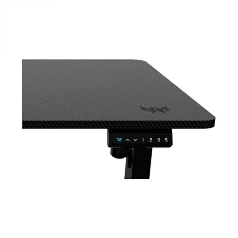 Secretária gaming Acer Predator NEXUS preto – secretária reta, tampo de madeira 1500×680 mm, estrutura de ferro, alimentação elétrica