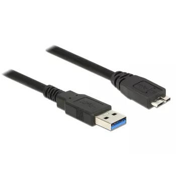 Cabo USB DeLOCK 85073 USB 3.2 Gen 1 1,5 m USB A Micro-USB B preto