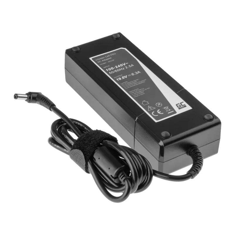 Fonte de alimentação/inversor Green Cell AD22P 120 W 19 V 6,3 A para portáteis ASUS, interiores, preto