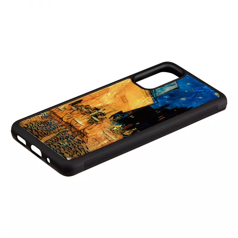 Capa de proteção iKins para Samsung Galaxy S20 – preto, design esplanada de café