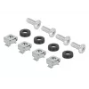 Painel para calha DIN DeLOCK 67031 metal preto 19 polegadas 482,6 mm