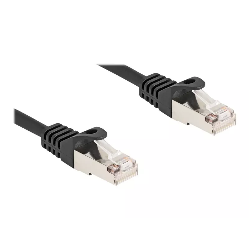 Cabo de rede DeLOCK ficha RJ50 para ficha RJ50 S/FTP 0,25 m preto