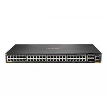 Hewlett Packard Enterprise HPE Aruba Networking CX 6200F 48G Class4 PoE 4SFP+ 740W Switch - Switch - distância máx. de empilhamento 10 km - L3 - gerido - 48 x 10/100/1000 (PoE+) + 4 x 1 Gi