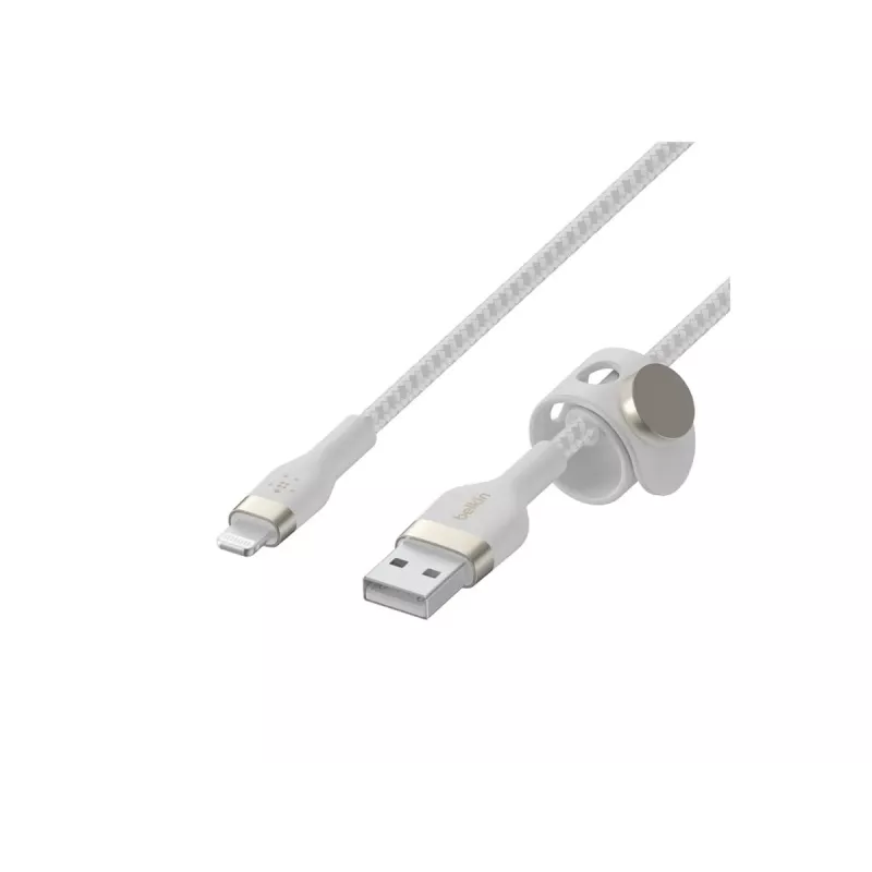 Belkin BOOST CHARGE - Cabo Lightning - USB macho para Lightning macho - 3 m - branco - para Apple iPad/iPhone/iPod (Lightning)