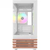 Caixa de PC Micro Tower THERMALTAKE View 170 WS ARGB Snow — Micro ATX, branco, 2x120mm lateral, 1x120mm traseira, fonte de alimentação em baixo, suporta 2,5 polegadas/3,5 polegadas