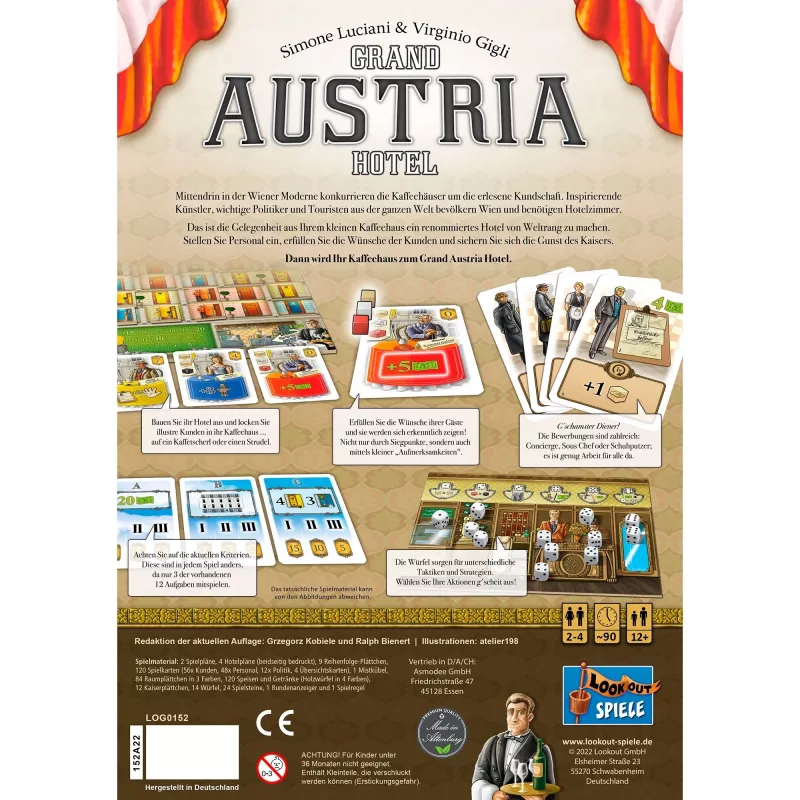Grand Austria Hotel, jogo de tabuleiro