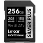 Memória flash Lexar 256 GB UHS-I SDXC SilverP
