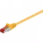 Cabo patch Wentronic Goobay CAT 6, S/FTP (PiMF), amarelo, 20 m - LSZH sem halogéneos, cobre (68307)