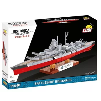 Conjunto de construção Cobi Couraçado Bismarck modelo, 590 peças