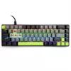 Teclado mecânico MEDIA-TECH MT1260 Red Core MX60, fator de forma 60%, interruptores CHERRY MX Red, iluminação RGB, USB, verde