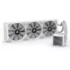 Refrigerador líquido CPU All-in-One Sharkoon S100 ARGB branco – radiador de 360 mm, efeito espelho infinito