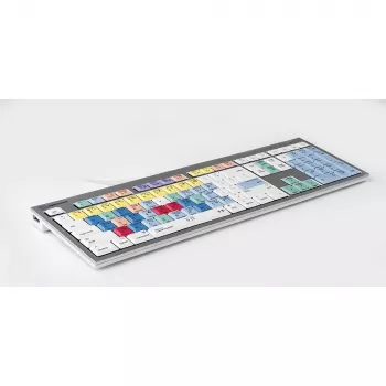 Teclado Logickeyboard ALBA Universal USB AZERTY francês prateado