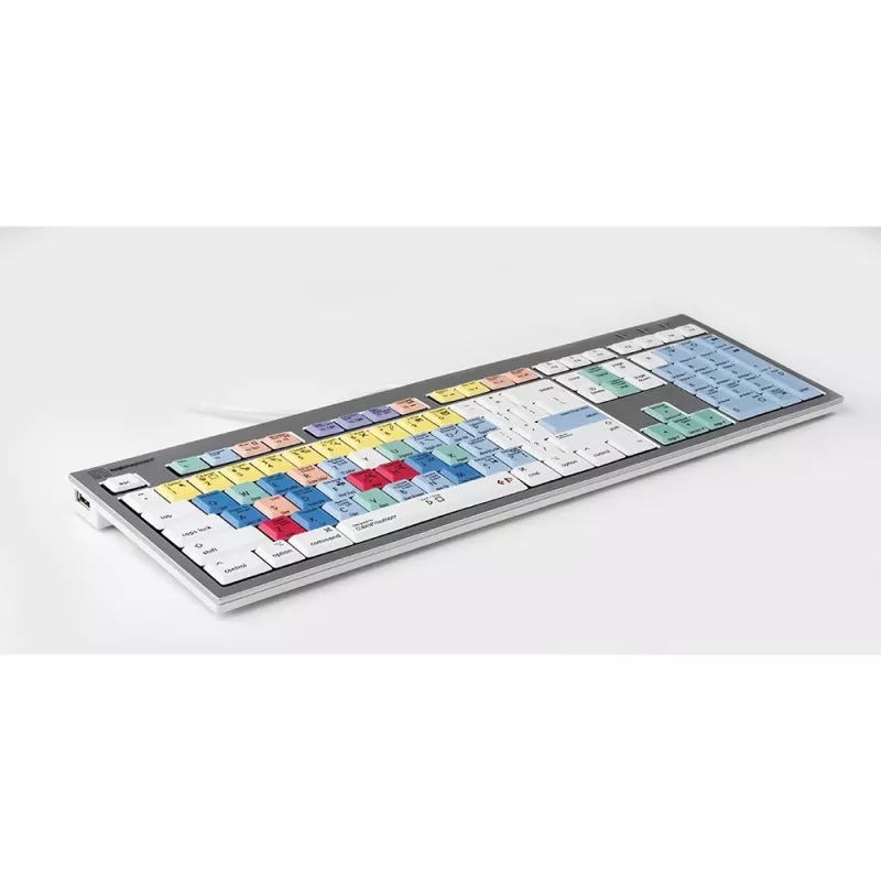 Teclado Logickeyboard ALBA Universal USB AZERTY francês prateado