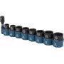 Makita E-16639 - Conjunto de chaves de caixa para chave de impacto 3/8 polegadas 8 peças | incl. adaptador 1/4 polegadas (E-16639)