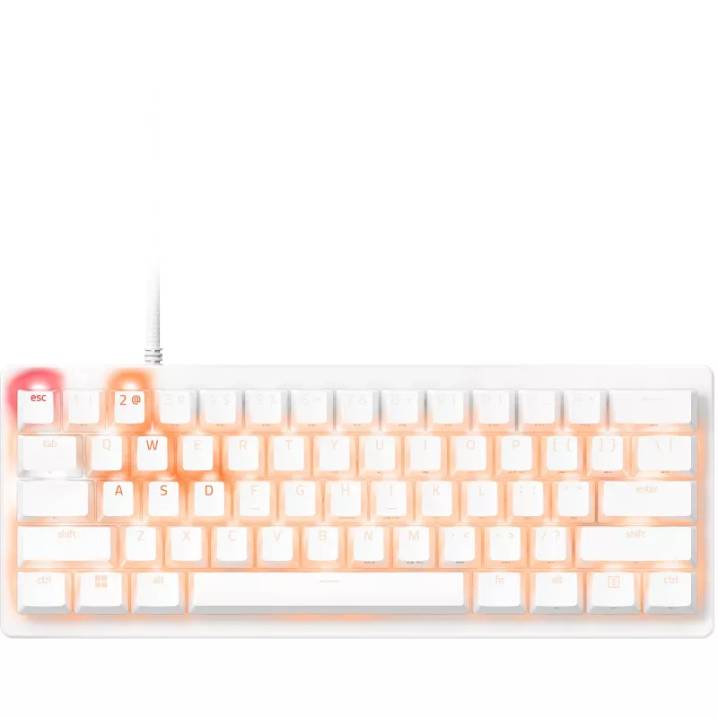 Razer Huntsman V3 Pro Mini - Branco - Layout alemão P - Teclado - ótico (RZ03-04992000-R3G1)