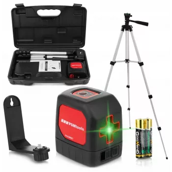 Nível laser Vorel PS-CL30GSET nível laser de linhas cruzadas verde 30 m com tripé