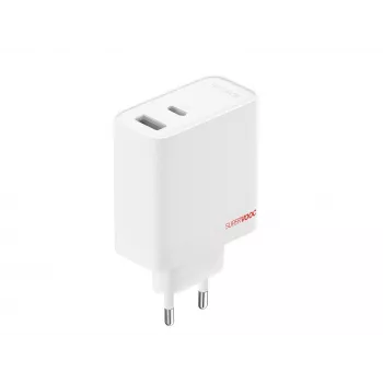 Fonte de alimentação OnePlus 80W Type-C + Type-A