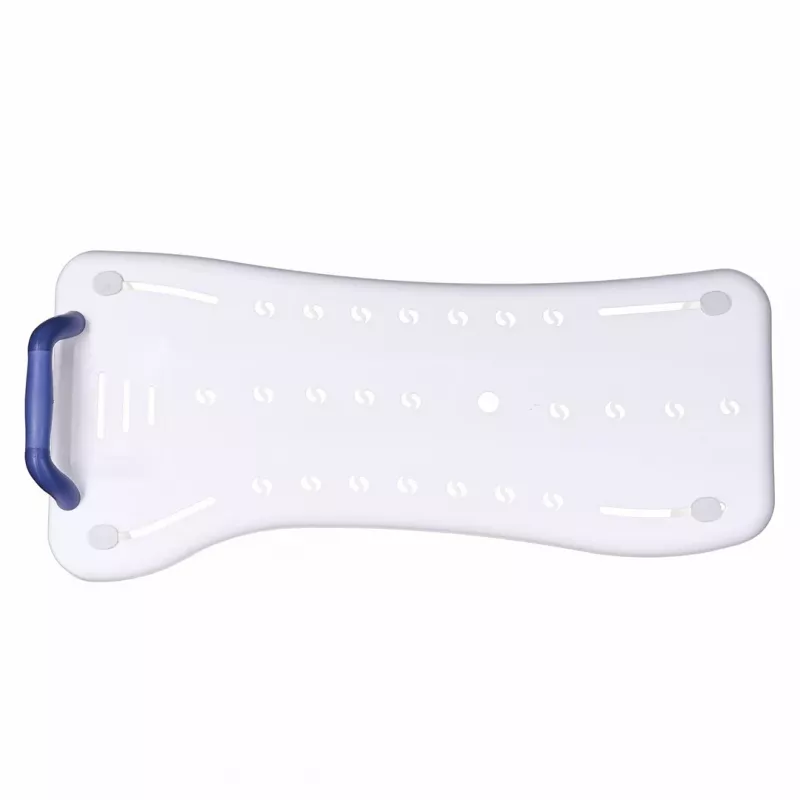 Assento de banheira ActionMed LW300AM com pega de apoio – ajuda de banho branca para a banheira, resistente à humidade, argola de suspensão