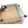 Gaiola modular C&C para pequenos animais de um andar 3x2 com sótão e rampa