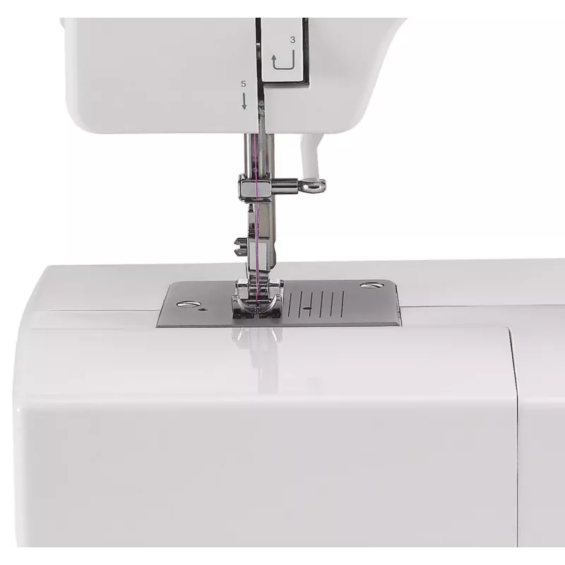 Máquina de costura automática SINGER Promise 1412 — elétrica, 12 pontos integrados, seletor rotativo, branca