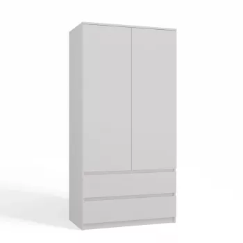 Roupeiro Top E Shop SZAFA MALWA B 5 prateleiras 2 portas de abrir branco 900×500×1800 mm