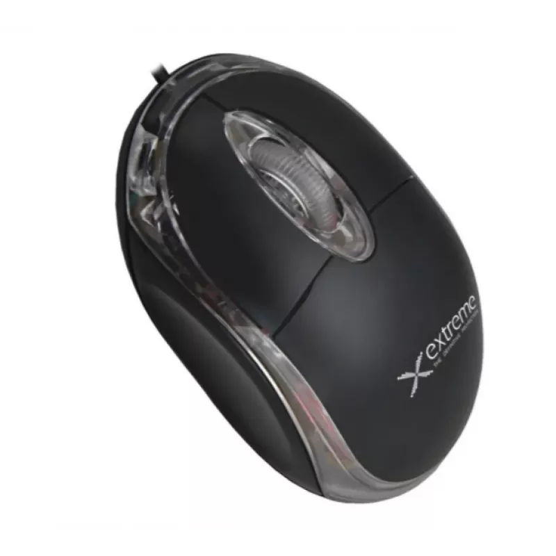 Rato ótico com fios ambidestro EXTREME XM102K — 1000 DPI, USB Type-A, cabo de 1,2 m, 3 botões