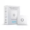 Sensor de temperatura e humidade interior AEOTEC AEOEZWA039 – autónomo, alimentado por pilha, 34×34×17 mm