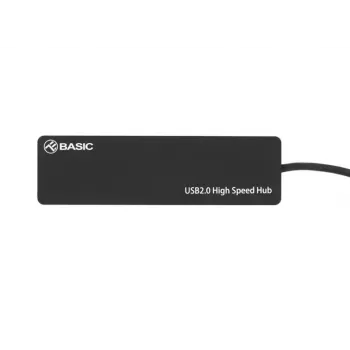Hub USB Tellur Basic 4 portas USB 2.0 — preto, 4 portas USB-A