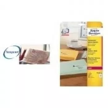 Etiquetas de impressora transparentes Avery L7551-25