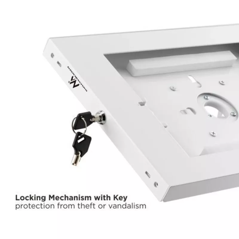 Suporte de parede Maclean para tablets com fecho MC-474W