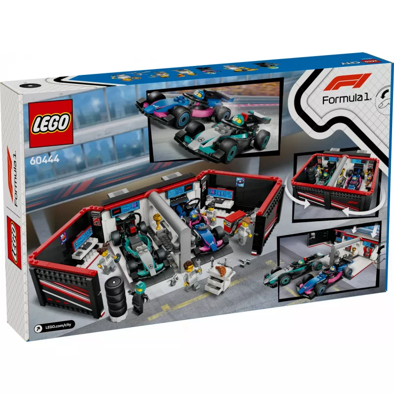 LEGO CITY 60444 Garagem F1 e carros Mercedes-AMG e Alpine