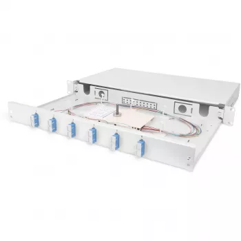 Caixa de fusão de fibra ótica Digitus DN-96320/9 SC OS2 51,5 cm Cinzento