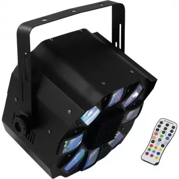 Aparelho de iluminação EUROLITE Flower Effect Light FE-700 LED 7 cores, efeito compacto de palco/discoteca
