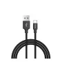 Conjunto de cabos de dados USB Devia Pheez Series Micro – pack de 3: 25 cm, 1 m, 2 m – preto