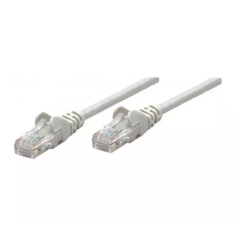 Cabo de rede patch Intellinet, Cat6A, 50 m, cinzento, cobre, S/FTP, LSOH/LSZH, PVC, RJ45, contactos banhados a ouro, proteção da patilha, bainha de proteção contra dobras, garantia vitalícia