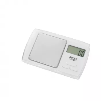 Balança de cozinha Adler AD 3161 branca retangular balança eletrónica de pessoas