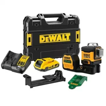 Nível laser DeWalt DCE089D1G18-QW raio verde autonivelante 360° com compatibilidade com recetor
