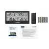 Estação meteorológica BLAUPUNKT WS20BK — visor de temperatura e humidade interior/exterior, preto, 1 sensor, LCD, a pilhas
